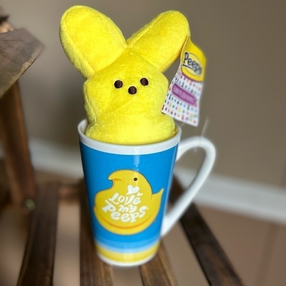 🐰NWT Love My Peeps Plush in a Mug - Picture 1 of 5